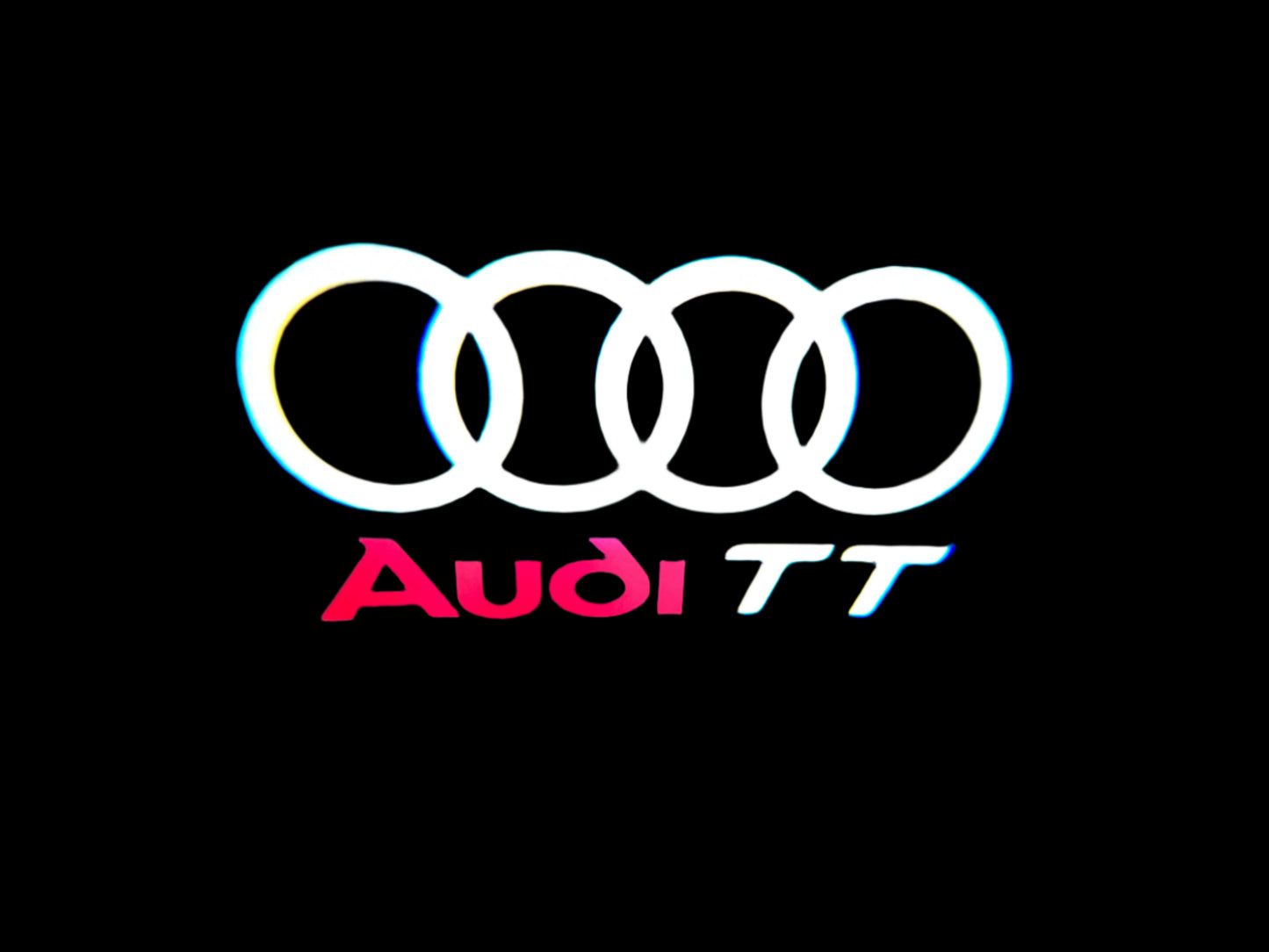 Quartz Ground Shadow Door Puddle Lamp Lighting for Audi Cars and SUVs