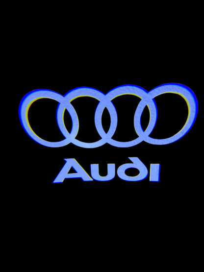 Quartz Ground Shadow Door Puddle Lamp Lighting for Audi Cars and SUVs