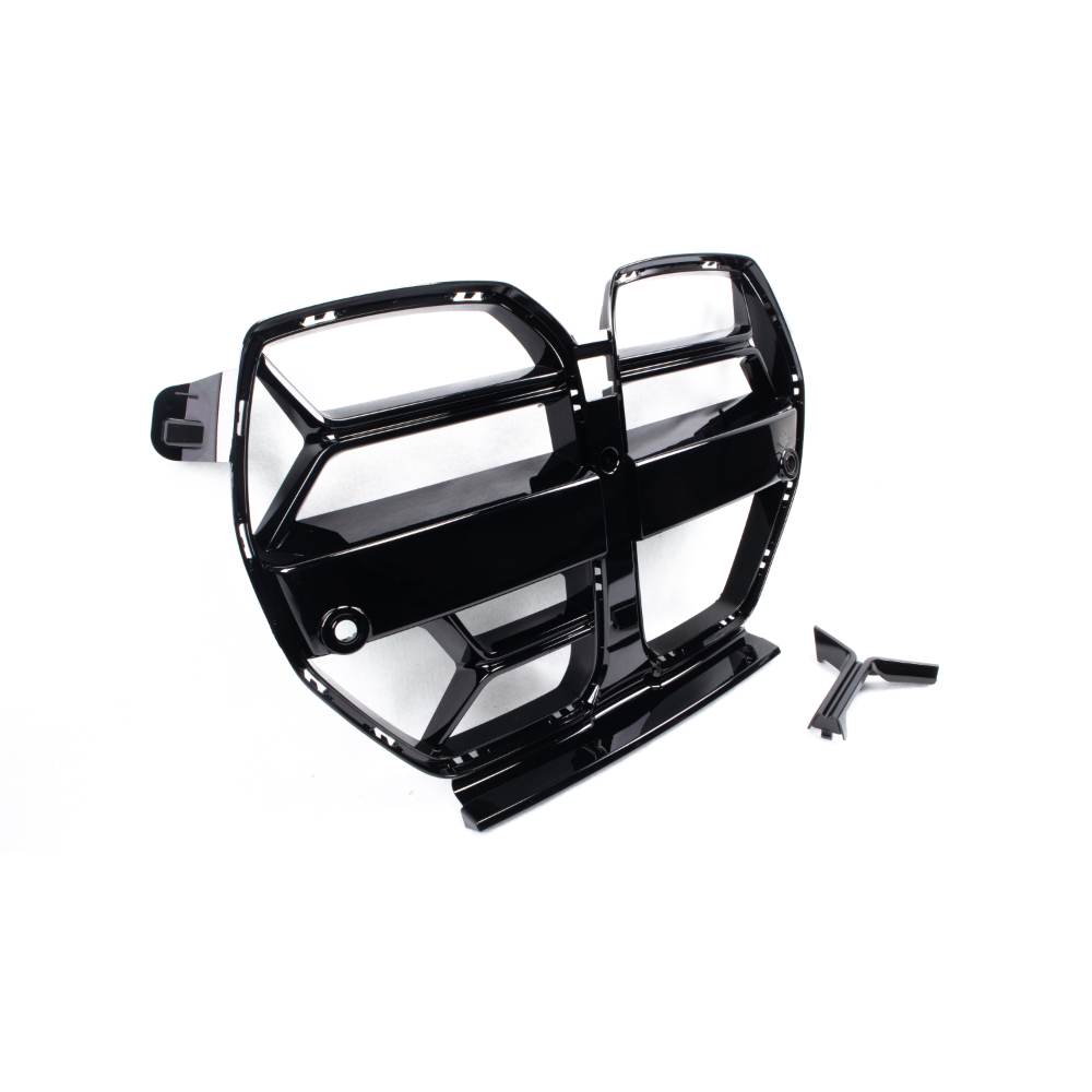 BMW G80 G82 M3 M4 CSL Type ABS kidney front grille by Palenon Performance with carbon fiber finish, shown in the image.
