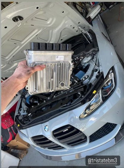 BMW ECU full unlock and Bootmod3 tuning kit from BOOTMOD3 TUNING USA, showing the ECU unit and tuning interface.