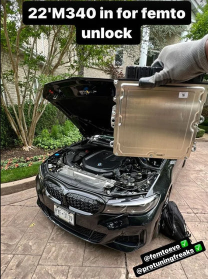 BMW ECU full unlock and Bootmod3 tuning kit from BOOTMOD3 TUNING USA, showing the ECU component and tuning interface.