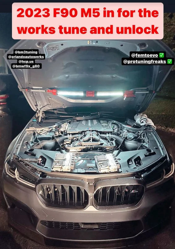BMW ECU with Bootmod3 tuning software installed, showing the full unlock process on a computer screen.