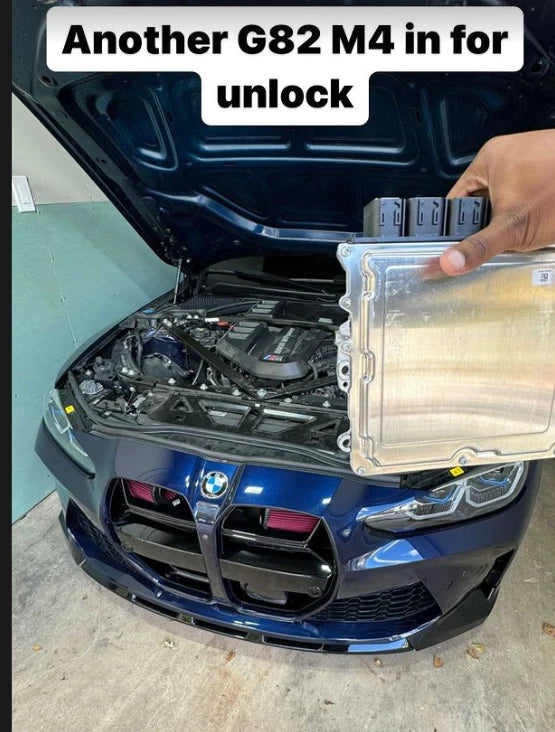 BMW ECU with Bootmod3 tune installed, showcasing the engine bay and tuning interface from BOOTMOD3 TUNING USA.