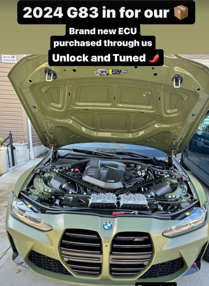BMW ECU full unlock and Bootmod3 tuning interface from BOOTMOD3 TUNING USA, showing the device and diagnostic port.