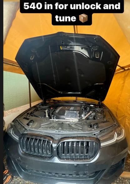 BMW ECU full unlock and Bootmod3 tuning kit from BOOTMOD3 TUNING USA, showing the ECU device and tuning interface.
