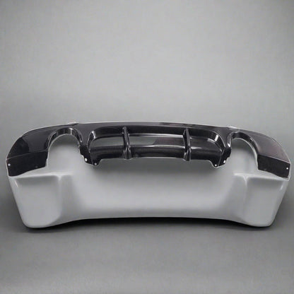 BMW E92 328i/335i M Tech carbon fiber rear diffuser by Palenon Performance, shown installed on the vehicle's rear.