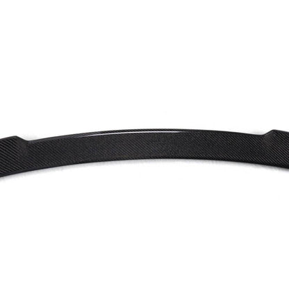 BMW F87 M2 and F22 CS style carbon fiber trunk spoiler, lightweight aerodynamic upgrade by Palenon Performance, shown on car.