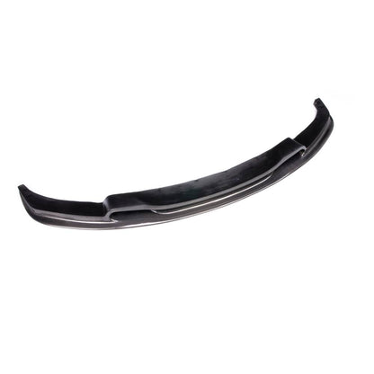 Carbon fiber BMW F30/F31 front lip in Varis style by Palenon Performance, showing the sleek, aerodynamic design on a vehicle.