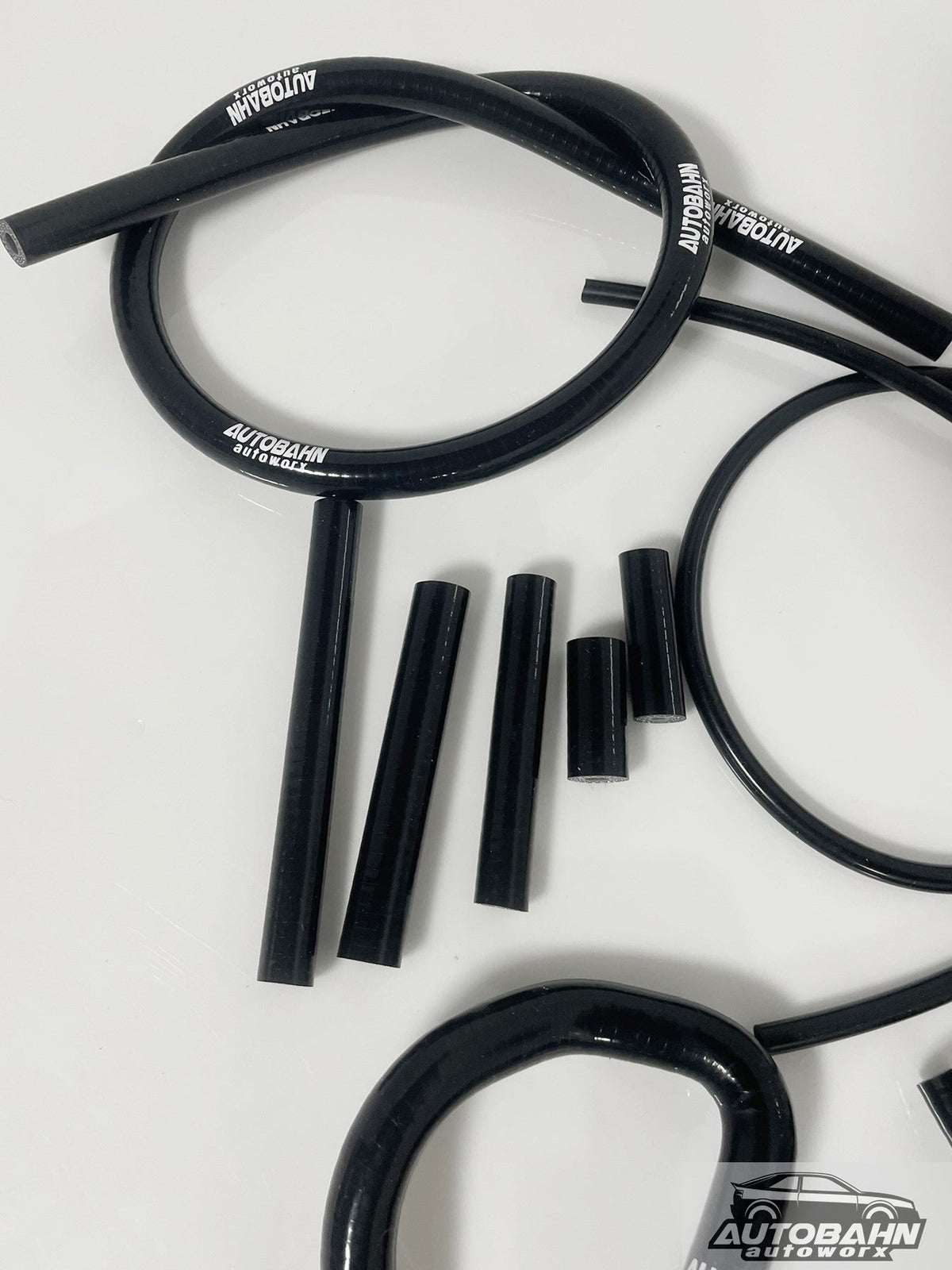 Autobahn Autoworx Audi A4 B8 TSI 2.0T vacuum and evap hose kit with multiple hoses for engine maintenance.