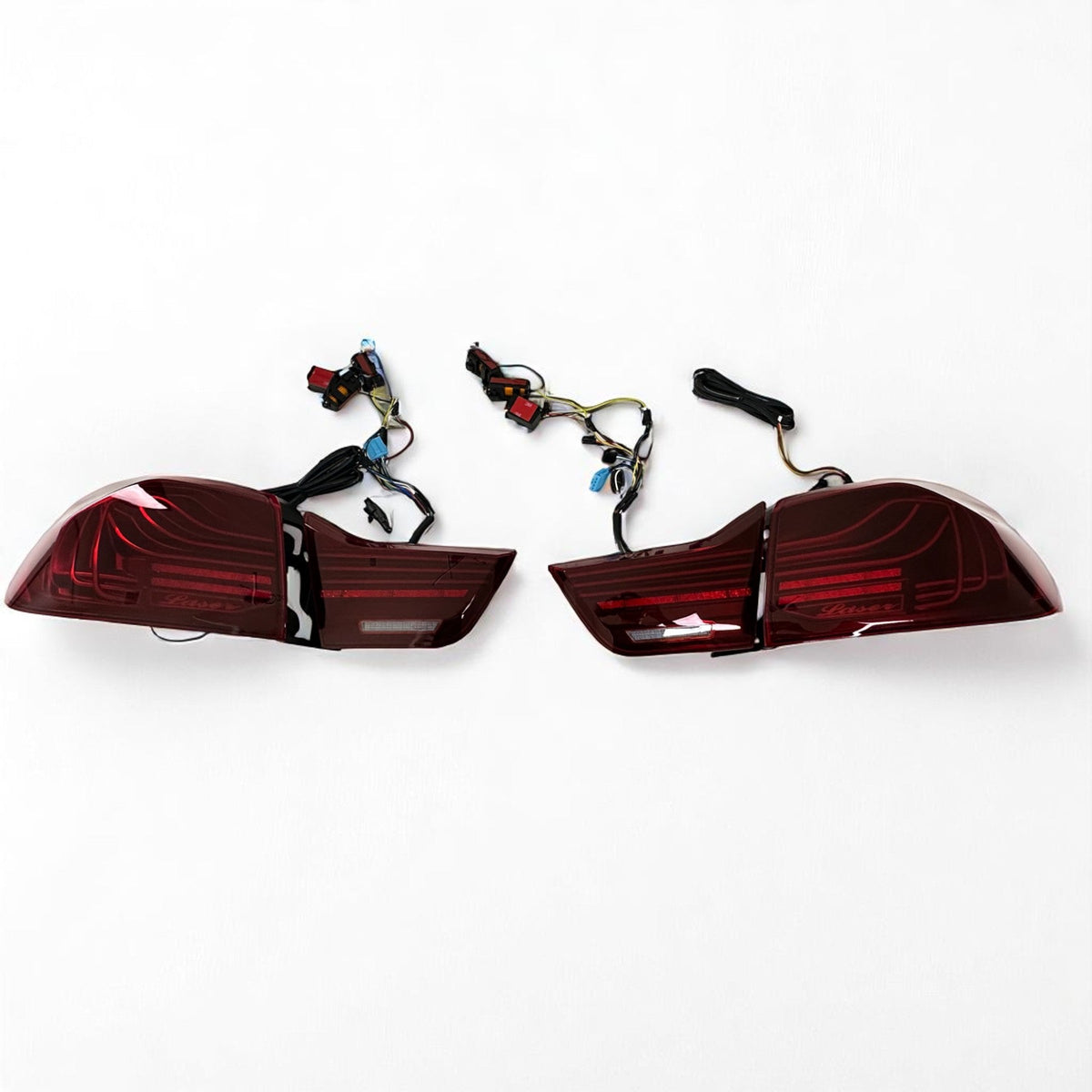 BMW F82 M4 and F32 430i, 435i, 440i, 420i, 428i CSL laser tail lights by Palenon Performance showing sleek automotive lighting.