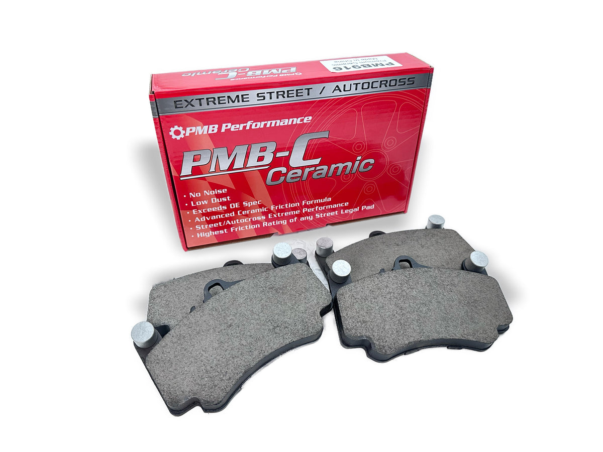 PMB Performance ceramic brake pads for Porsche 997 3.8 Carrera 4S front, high-performance brake pads for 2005-2008 models