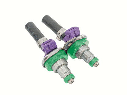 GoWesty fuel injector reseal kit with replacement hoses, shown in an installation process for improved engine performance.