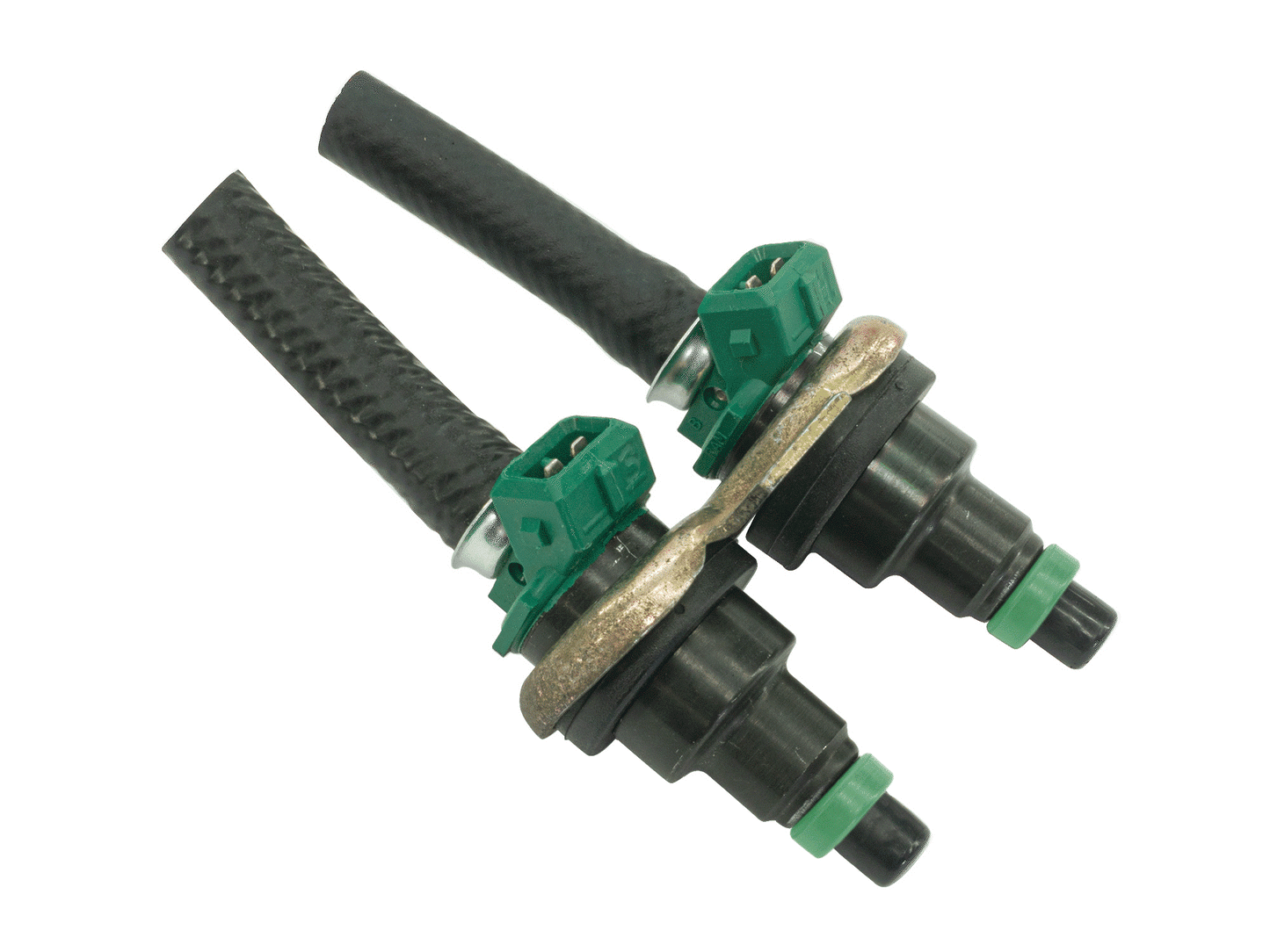 GoWesty fuel injector reseal kit with replacement hoses, showing detailed close-up of the injector and sealing components.