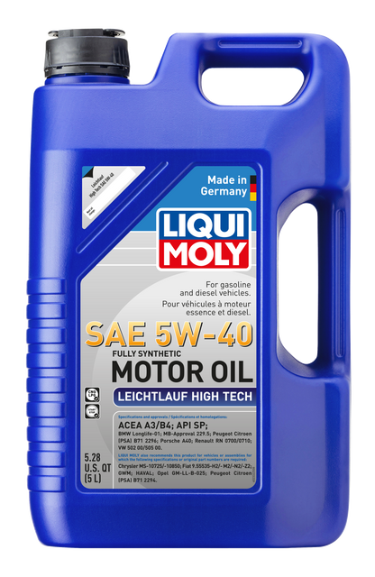 LIQUI MOLY 5W-40 5L 2332 Leicht­lauf High Tech VW 502 00/505 00