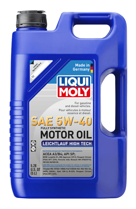 LIQUI MOLY 5W-40 5L 2332 Leicht­lauf High Tech VW 502 00/505 00 - AudiGear.com - Lubricants