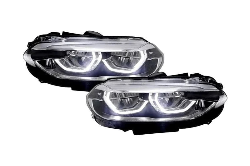 BMW 1-Series F52 headlight upgrade by K2 Industries, showing sleek modern headlights for models 2016-2020
