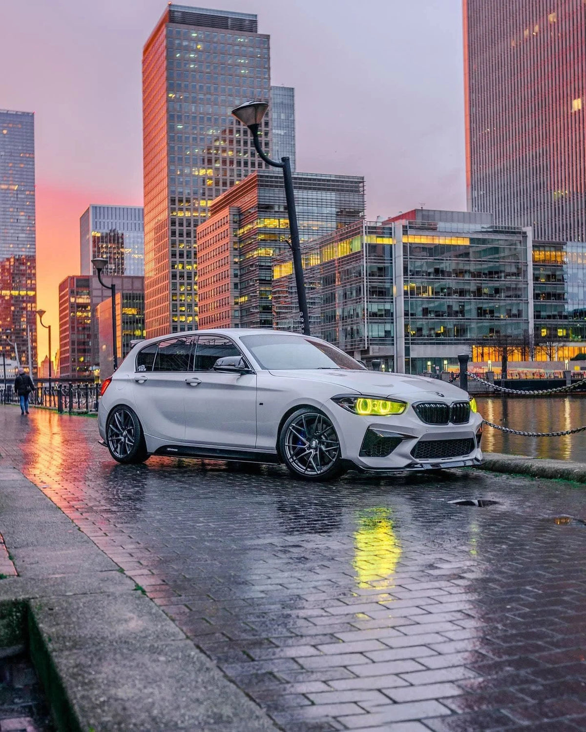K2 Industries BMW 1 Series F20/F21 DRL module from 2015-2019 showing the compact LED daytime running light component.