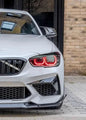 K2 Industries BMW 1 Series F20/F21 DRL module installed on a 2015-2019 vehicle, showcasing the LED daytime running light component.