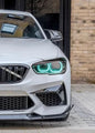 K2 Industries BMW 1 Series F20/F21 DRL module installed, showing sleek design for 2015-2019 models.
