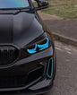 BMW 1 Series F40 F44 DRL module by K2 Industries, close-up view of the LED daytime running light component.
