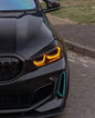 BMW 1 Series F40 F44 DRL module by K2 Industries, showing the sleek LED daytime running light component for models 2019-2024.
