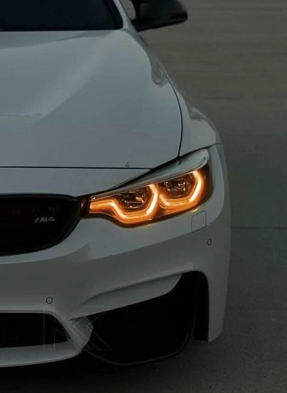 K2 Industries BMW 3/4 Series M3 F80 M4 F82 F83 F32 F33 F36 LCI DRL module showing sleek daytime running lights.