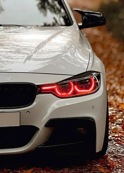 K2 Industries BMW 3 Series F30 F35 F80 DRL module set for pre-LCI models, includes multiple LED daytime running light modules.