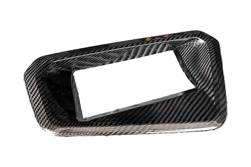 BMW X4 M F98 G02 LCI carbon fiber HUD cover by K2 Industries, showcasing sleek black carbon fiber material and precise fit.