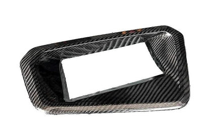 BMW X4 M F98 G02 LCI carbon fiber HUD cover by K2 Industries, showcasing sleek black carbon fiber material and precise fit.