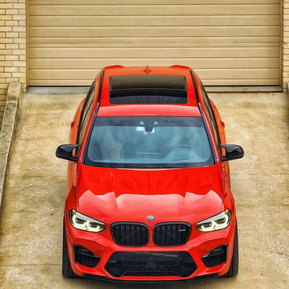 K2 Industries BMW X3 G01 G02 DRL modules installed on vehicle, showcasing modern daytime running light design