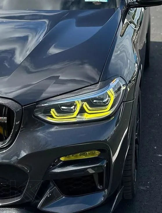 K2 Industries BMW X3 G01 G02 DRL modules installed, showing sleek daytime running lights on the 2018+ vehicle model.