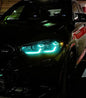 K2 Industries BMW X3 G01 G02 DRL modules installed, showcasing sleek daytime running lights on a 2018+ model.