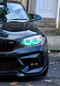K2 Industries BMW 2 Series F87 DRL module installed, showcasing bright daytime running lights on a 2014-2021 model.