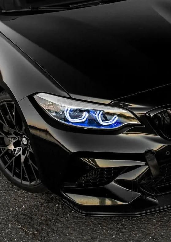 BMW 2 Series F87 DRL module by K2 Industries, showing the sleek automotive daytime running light component.