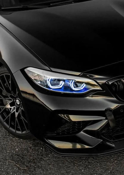 BMW 2 Series F87 DRL module by K2 Industries, showing the sleek automotive daytime running light component.