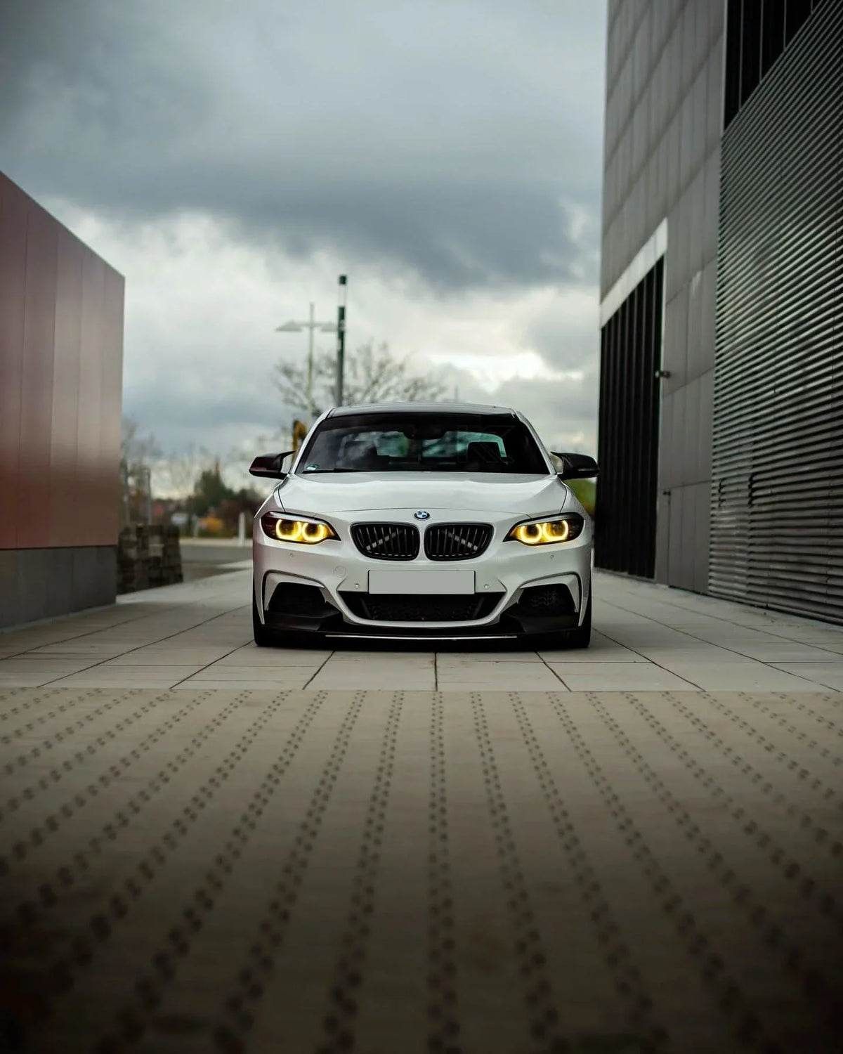 BMW 2 Series F87 DRL module by K2 Industries, automotive daytime running light component for 2014-2021 models.