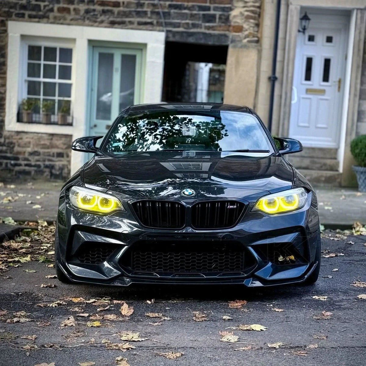 BMW 2 Series F87 DRL Module by K2 Industries, showing the sleek black and silver automotive lighting component for daytime running lights