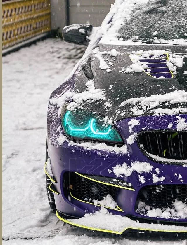 K2 Industries BMW 6 Series M6 DRL module for F06, F12, F13 models from 2011 to 2018, showing the LED daytime running light.