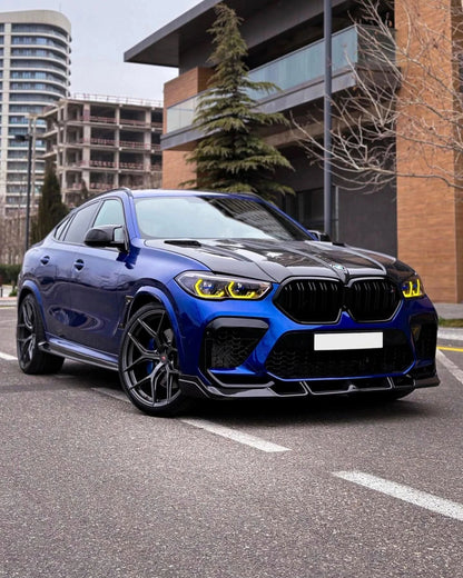 K2 Industries BMW X Series X5 G05 and X6 G06 CSL DRL module installed, showcasing sleek daytime running lights on the vehicle.