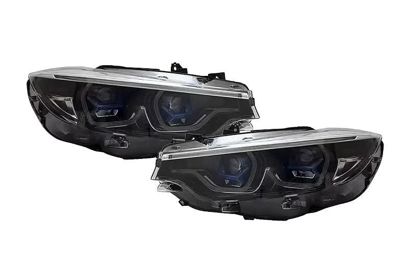 K2 Industries LED headlights for BMW 4 Series F32, F33, F82, F36, F83 M4, F80 M3 with X Laser Style design, 2014-2020