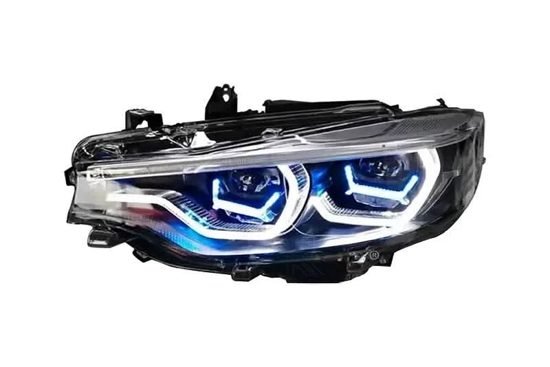 K2 Industries LED headlights for BMW 4 Series F32, F33, F82, F36, F83 M4, F80 M3 with X Laser Style design, 2014-2020