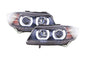 Black U LED headlights for BMW 3-series E90 E91 (2005-2012) by K2 Industries, showing the sleek headlight design.
