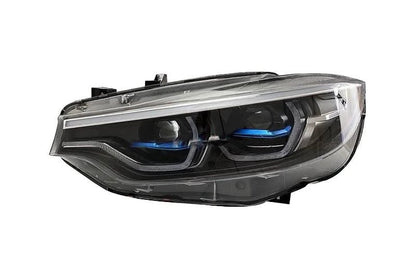 BMW 4 Series F32, F33, F82 M4 Laser Style LED headlights by K2 Industries, showing sleek design and bright LED detailing.