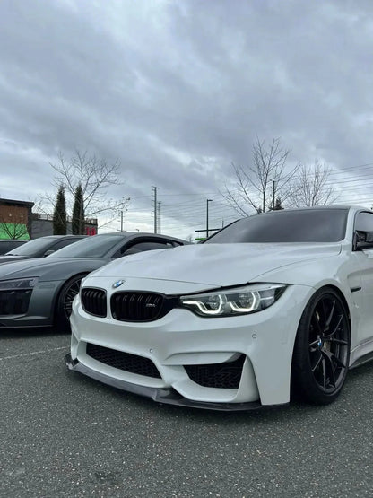 K2 Industries BMW 4 Series F32 F33 F82 F83 M4 F80 M3 IKON Style LED headlights, 2014-2019, showing sleek design and LED light details.
