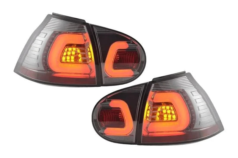 VW Golf 5 Mk5 Chrome Smoked LED Tail Lights (2003-2008)