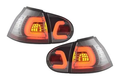 VW Golf 5 Mk5 Chrome Smoked LED Tail Lights (2003-2008)