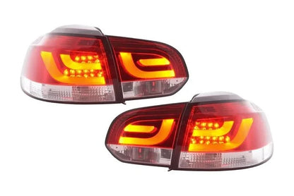 VW Golf Mk6 GTI LED Bar Red Tail Lights V1 (2008-2014)