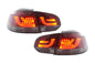 VW Golf Mk6 GTI LED Bar Red/Smoked Tail Lights V1 (2008-2014)