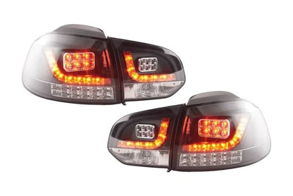VW Golf Mk6 GTI LED Black Tail Lights V2 LED Indicators (2008-2014)