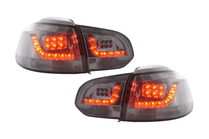 VW Golf Mk6 GTI LED Clear Smoked Tail Lights V2 (2008-2014)